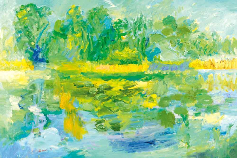 Robert Nodari. unter freiem Himmel gemalt.